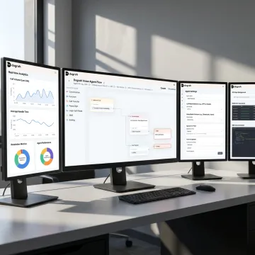 Open-source conversational AI dashboard and voice agent workflow