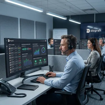 AI voice agent dashboard for contact center operations