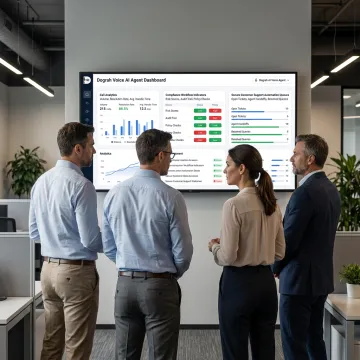 AI voice agent dashboard for financial services