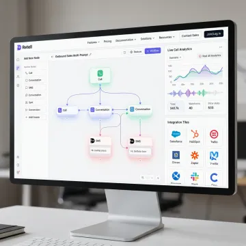 AI voice agent development dashboard and call workflow