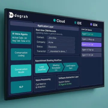 AI voice agent handling lead generation calls