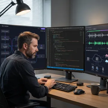 Developer building an open source voice AI agent