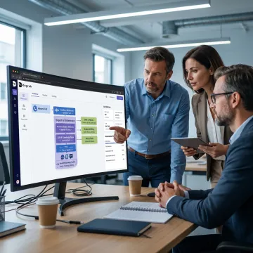 SaaS team using AI voice automation tools