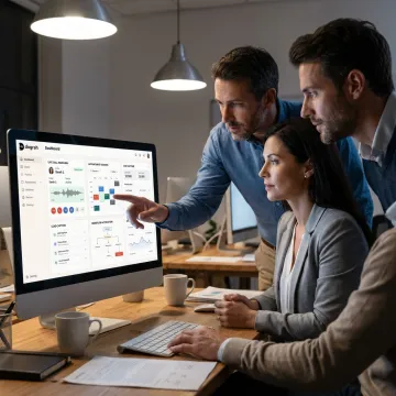AI receptionist dashboard for small business call handling