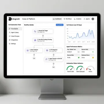 White-label AI voice agent platform dashboard