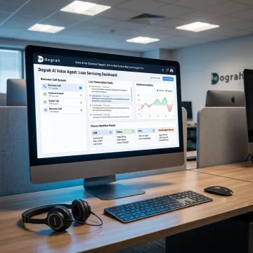 AI voice agent handling loan servicing calls