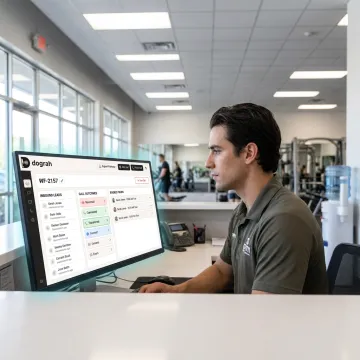 AI voice sales agent handling gym lead calls