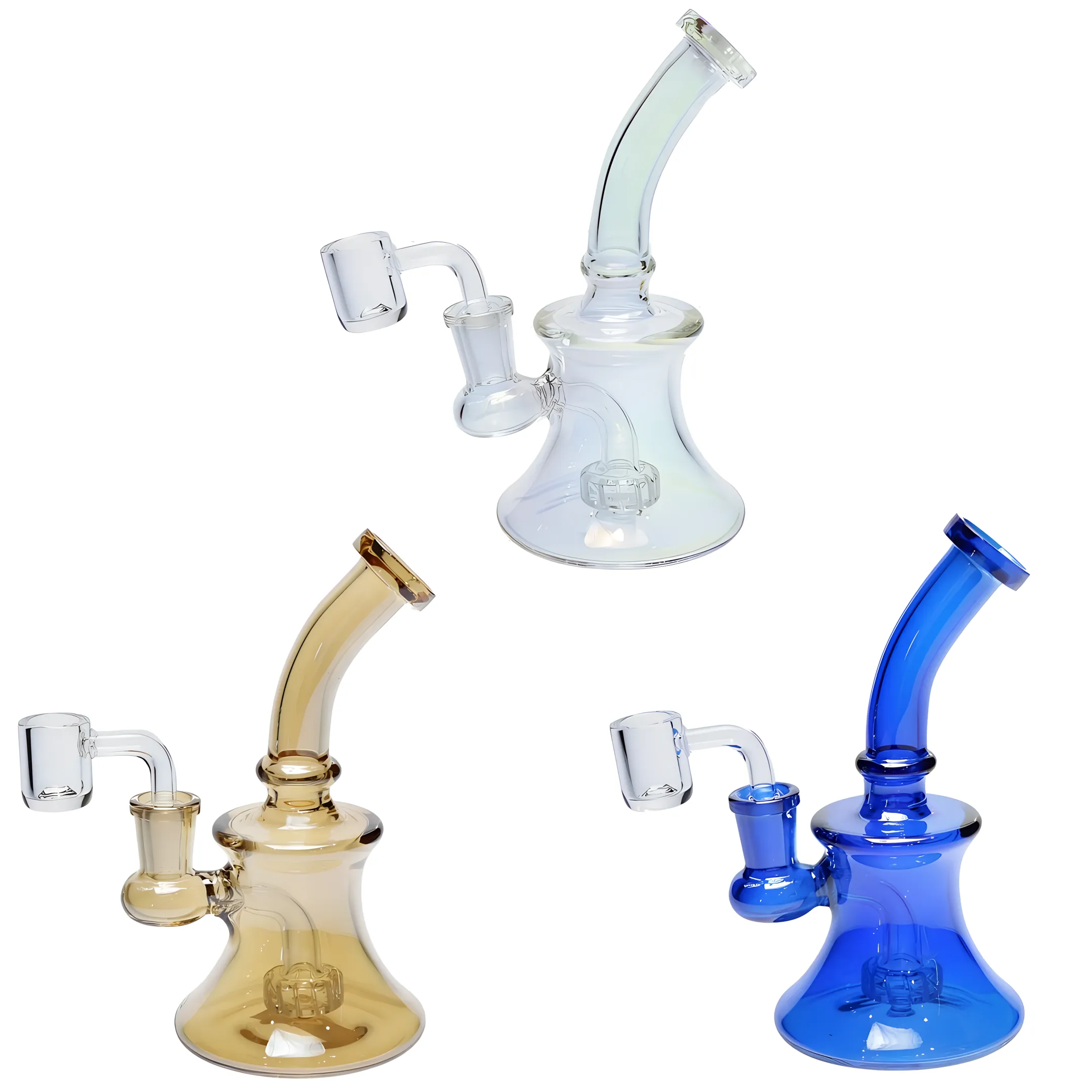 Dispensary display with glass and vaporizer products