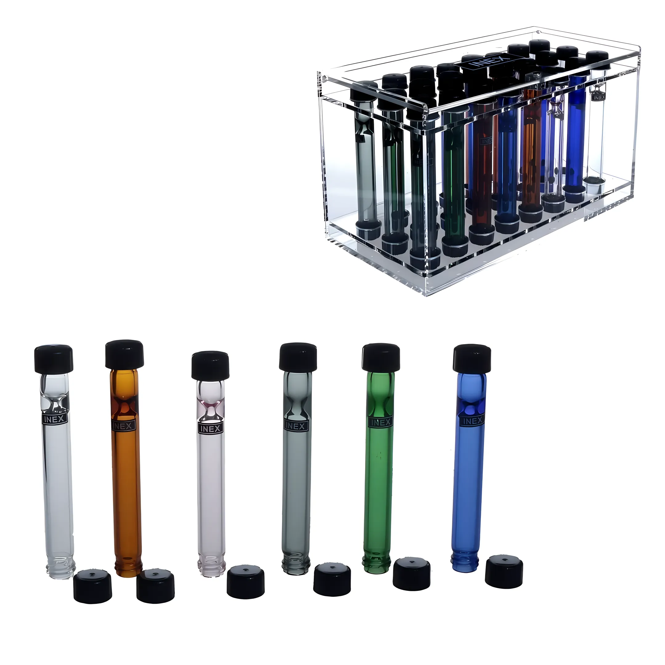 Dispensary glass chillums and one-hitters