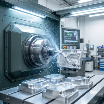 AS9100 certified CNC machining of aerospace precision components in a professional machine shop