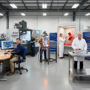 Precision CNC machining process steps in a certified manufacturing facility