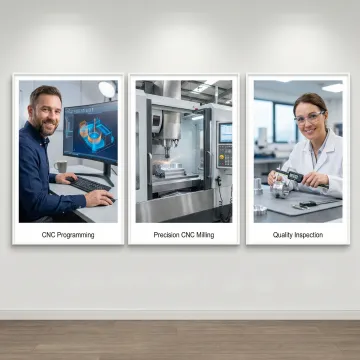 CNC machining process steps from design to finished custom part