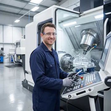 Advanced CNC precision machining operations at Douglas Machine & Engineering facility