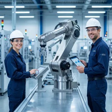 Turnkey robotic automation system integration on an industrial manufacturing floor