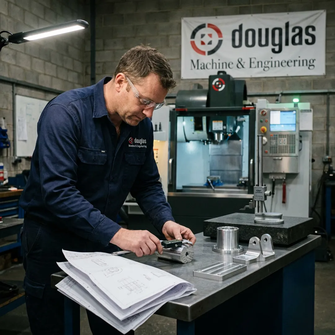CNC machining workflow from engineering review to finished part inspection