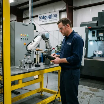 Industrial automation control system and robotic workcell