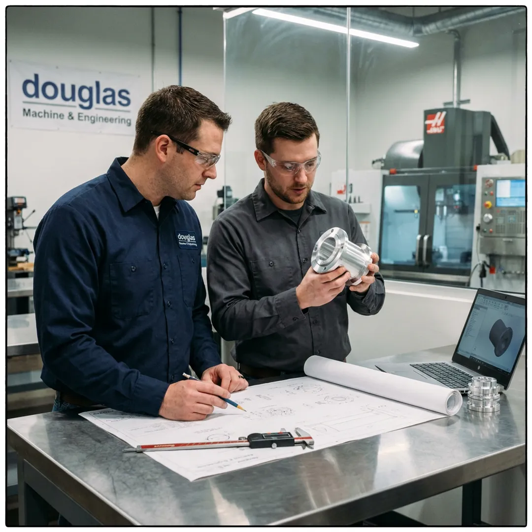 Manufacturing process planning with CNC parts