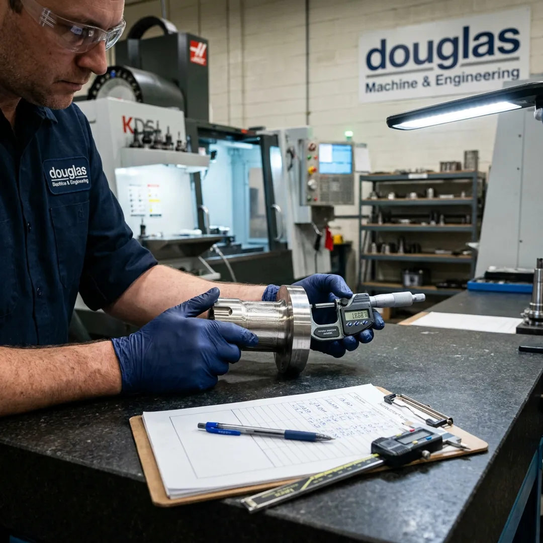 CNC machining inspection process