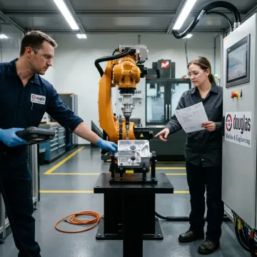 Integrated robotic automation system in a manufacturing facility