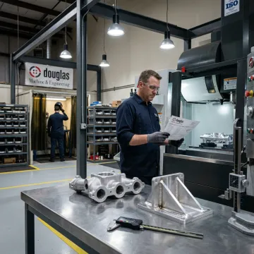Powder coating process with prepared and finished metal parts