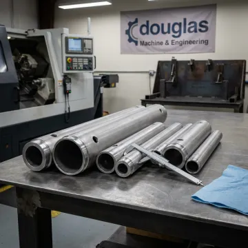 Fabricated agricultural tube components in a manufacturing shop