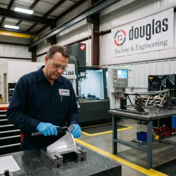 Machined aerospace component inspection