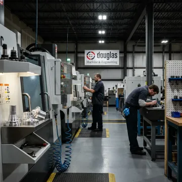 Precision CNC machining in a Wisconsin machine shop