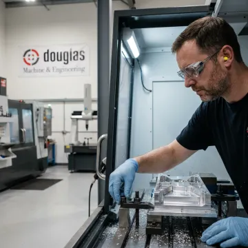 Precision CNC machining aerospace components