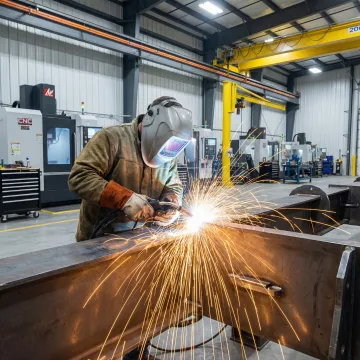 Precision metal fabrication for agricultural equipment at Douglas Machine & Engineering