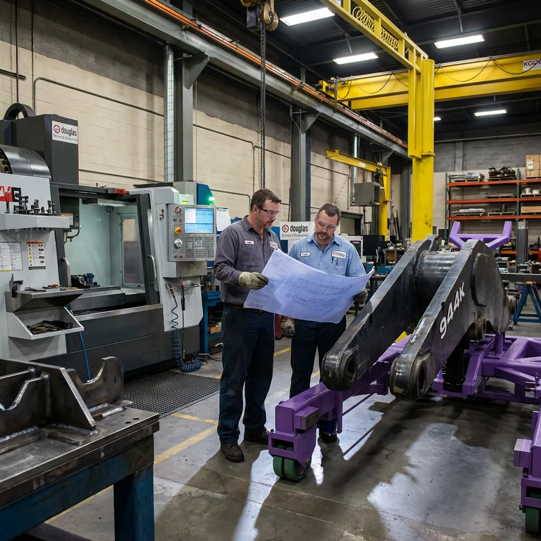 Metal fabrication process for industrial food handling parts