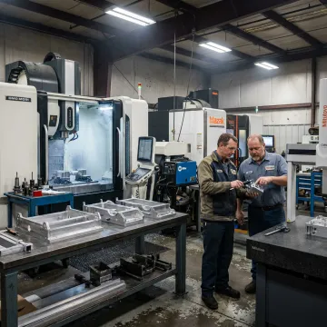 Custom metal fabrication and CNC machining work