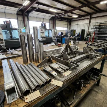 Agricultural tubing fabrication in a machine shop