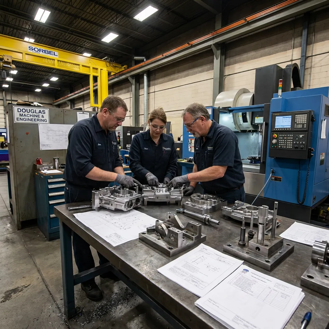 Defense machining workflow inspection and assembly