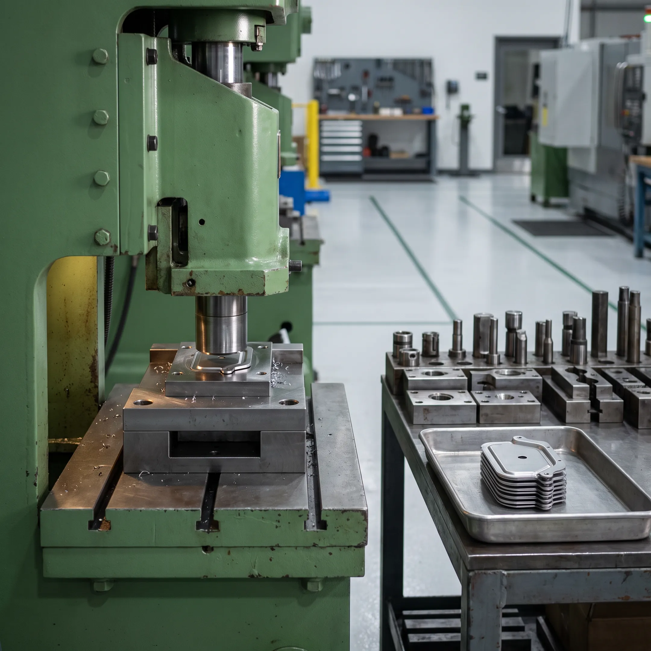 Metal stamping press forming precise fire rated components