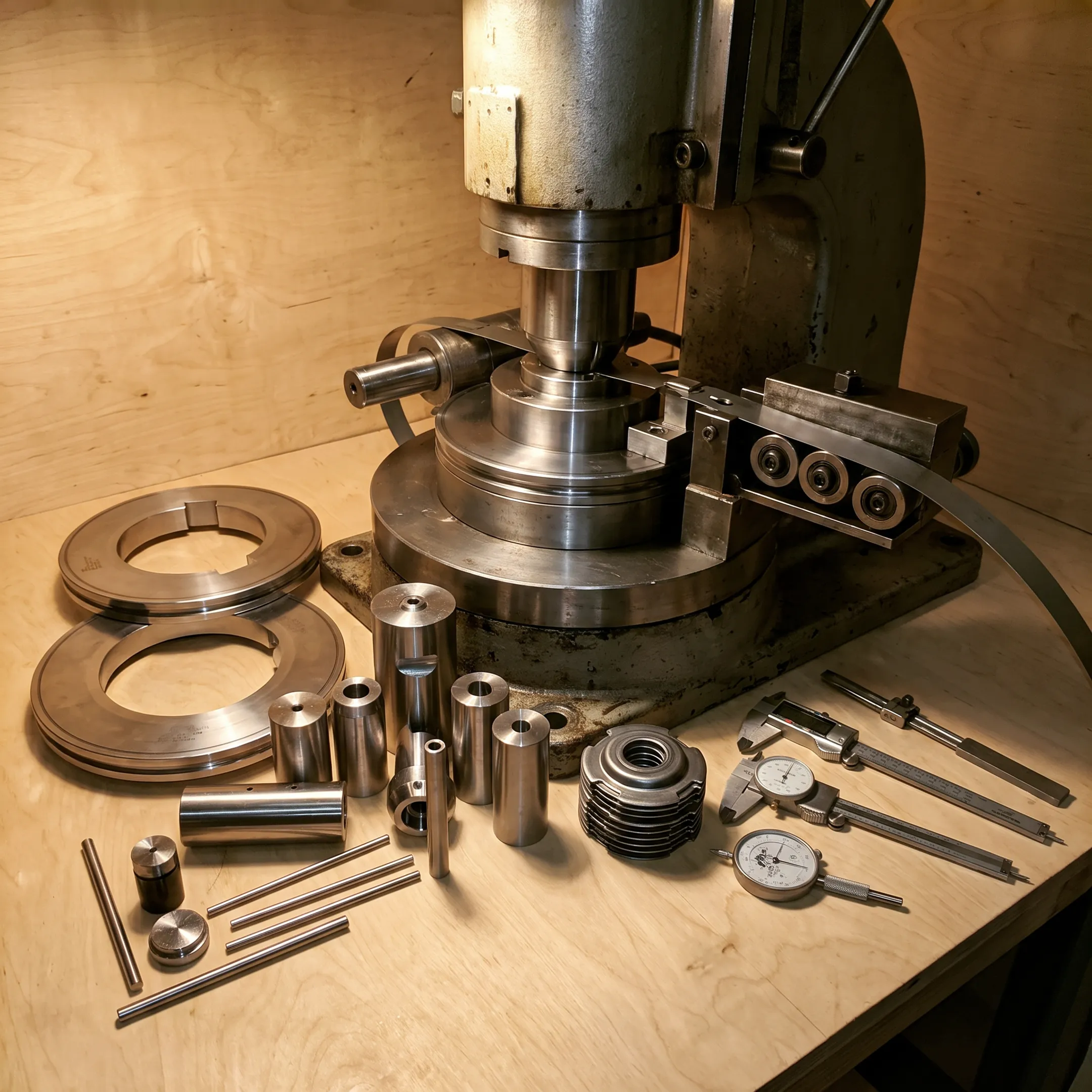 Precision metal stamping equipment producing custom formed parts