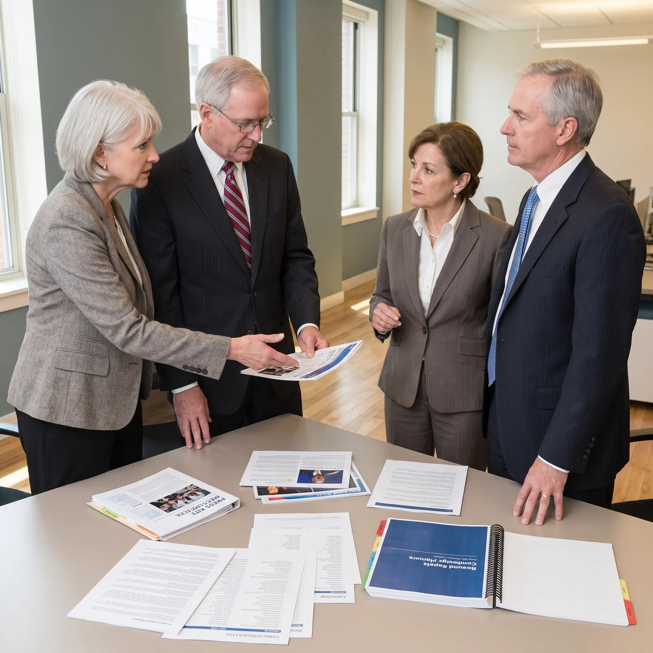 Washington DC public relations team developing media and communications strategy