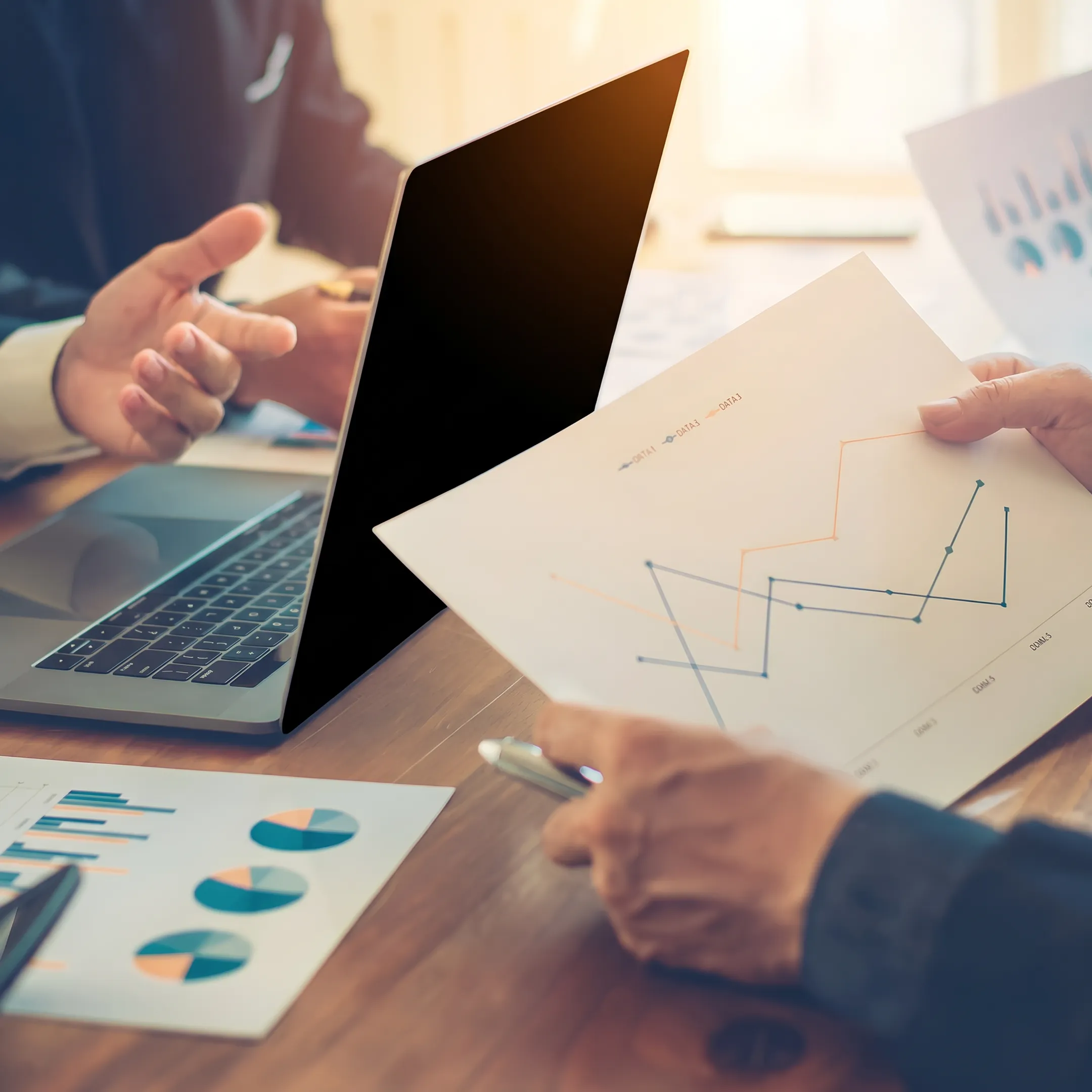 Strategists coordinating PR content and digital marketing materials