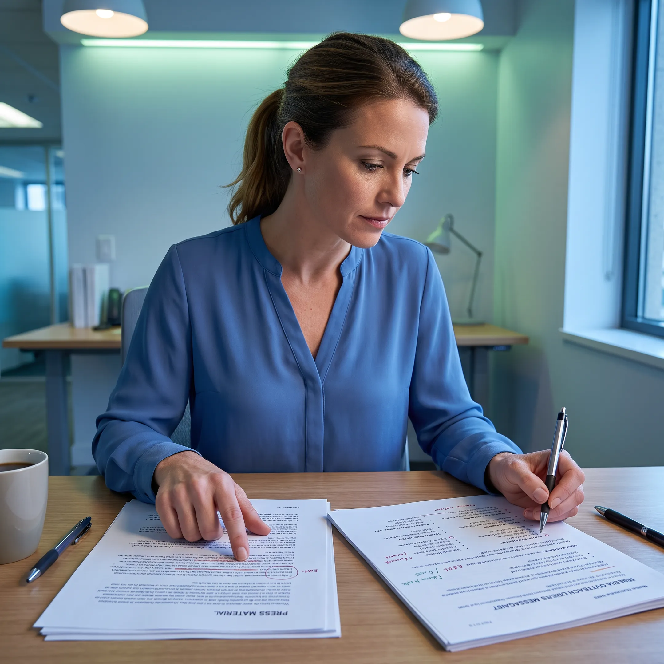 Communications strategist developing a digital health public relations campaign