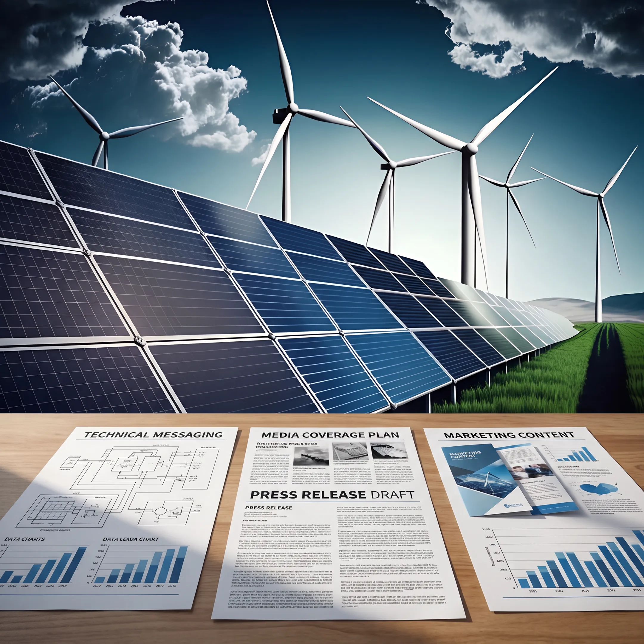 Renewable energy communications campaign materials