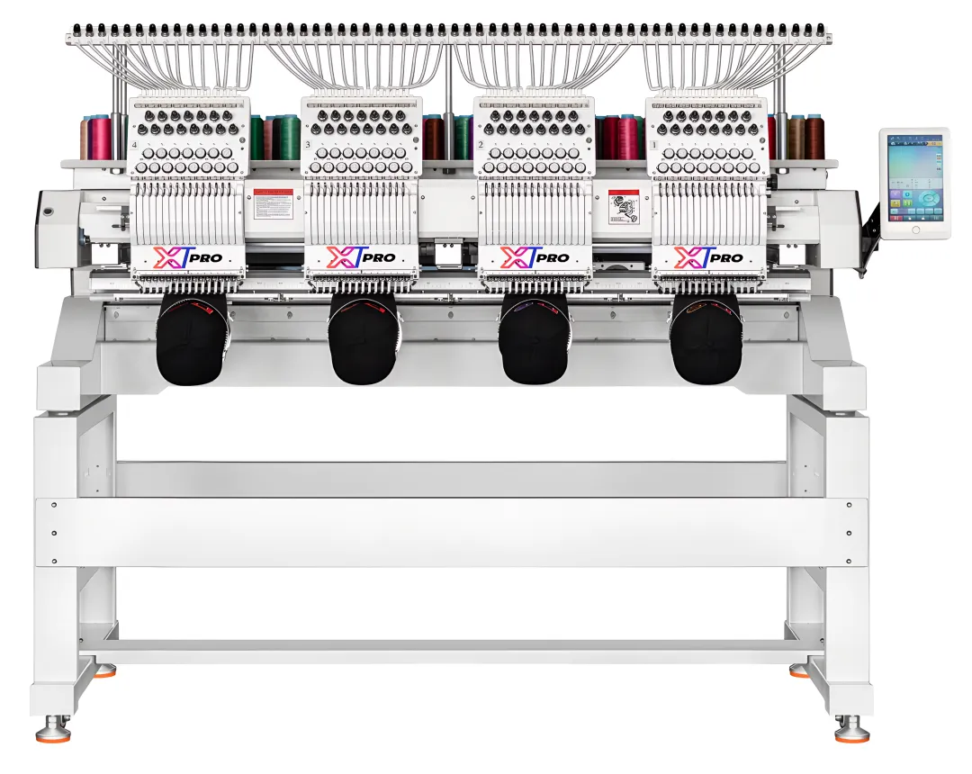 Xtreme Tech XTPro 1504 IPX — 4-Head 15-Needle Commercial Embroidery Machine for Sale, High-Volume Production (USA)