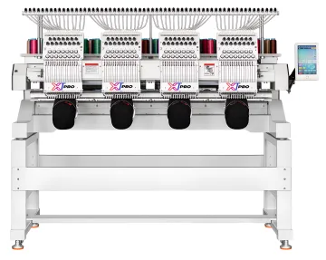 Xtreme Tech XTPro 1504 IPX — 4-Head 15-Needle Commercial Embroidery Machine for Sale, High-Volume Production (USA)