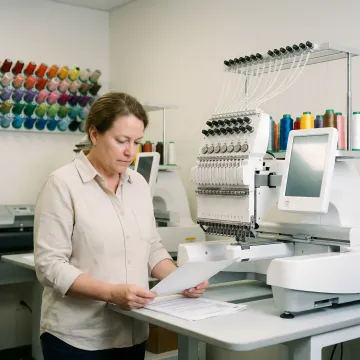 Embroidery machine financing consultation