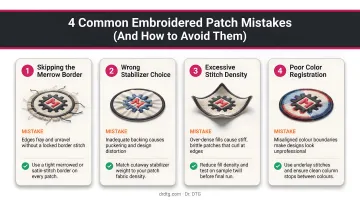 Four common embroidered patch making mistakes and how to avoid them