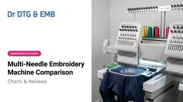 Multi-Needle Embroidery Machine Comparison: Charts & Reviews