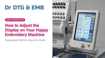 How to Adjust the Display on Your Happy Embroidery Machine