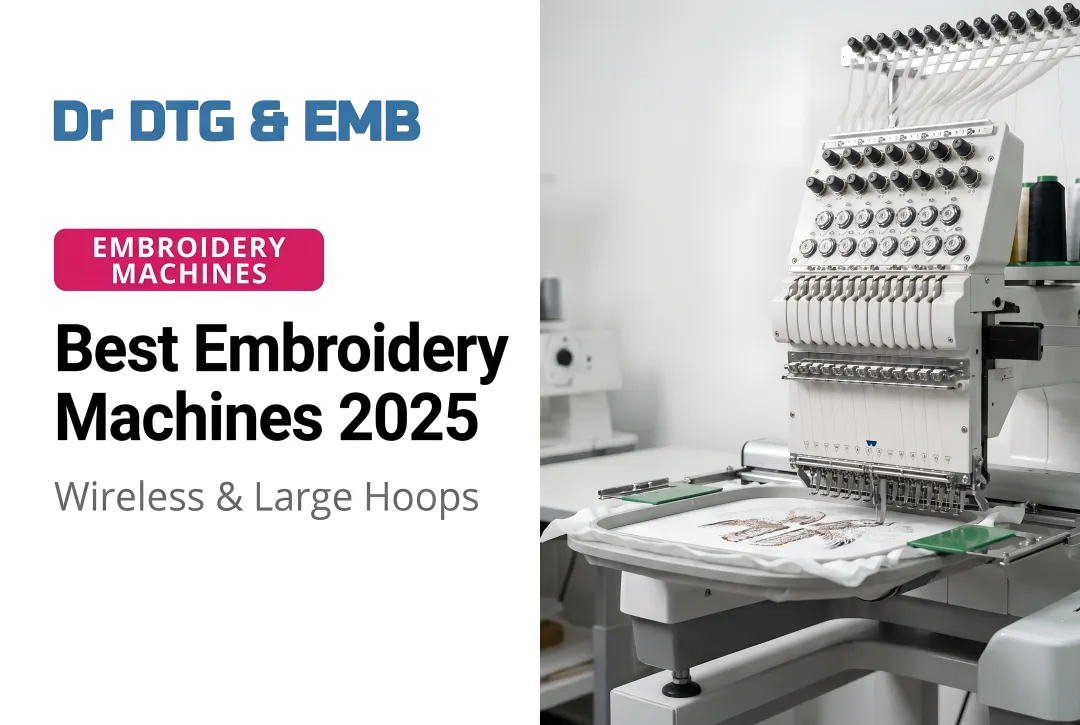 Best Embroidery Machines 2025: Wireless & Large Hoops