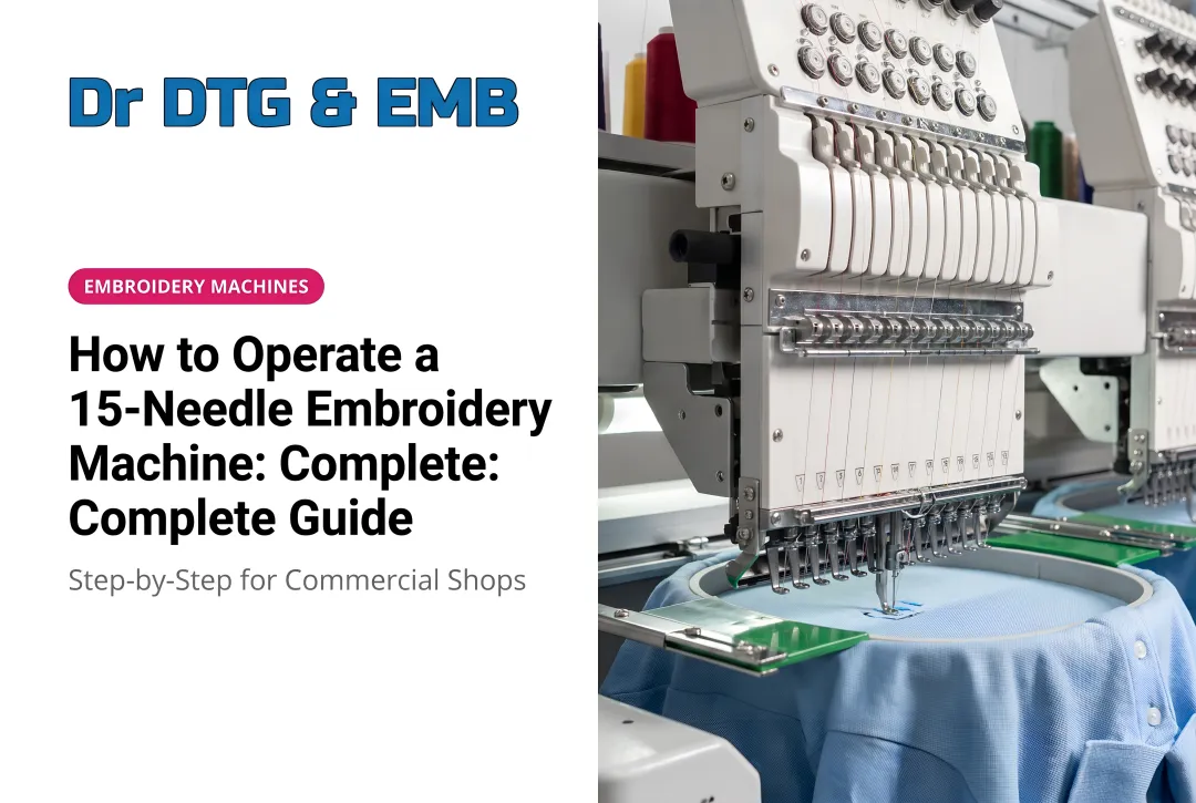 How to Operate a 15-Needle Embroidery Machine: Complete Guide