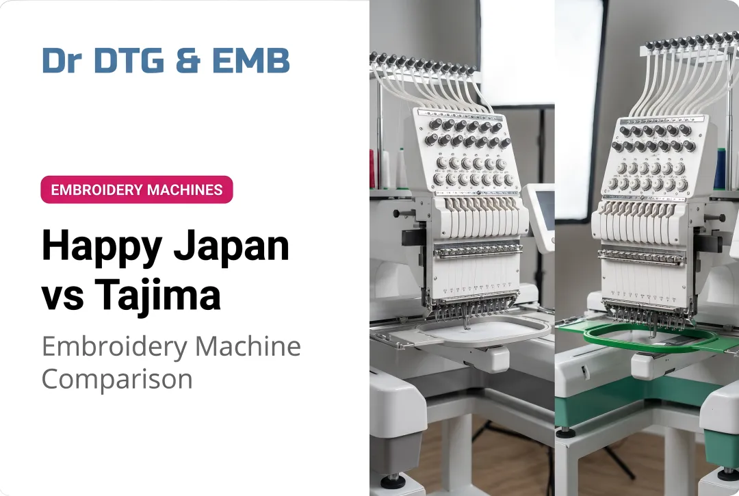 Happy Japan vs Tajima: Embroidery Machine Comparison