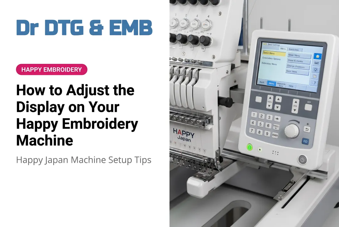 How to Adjust the Display on Your Happy Embroidery Machine