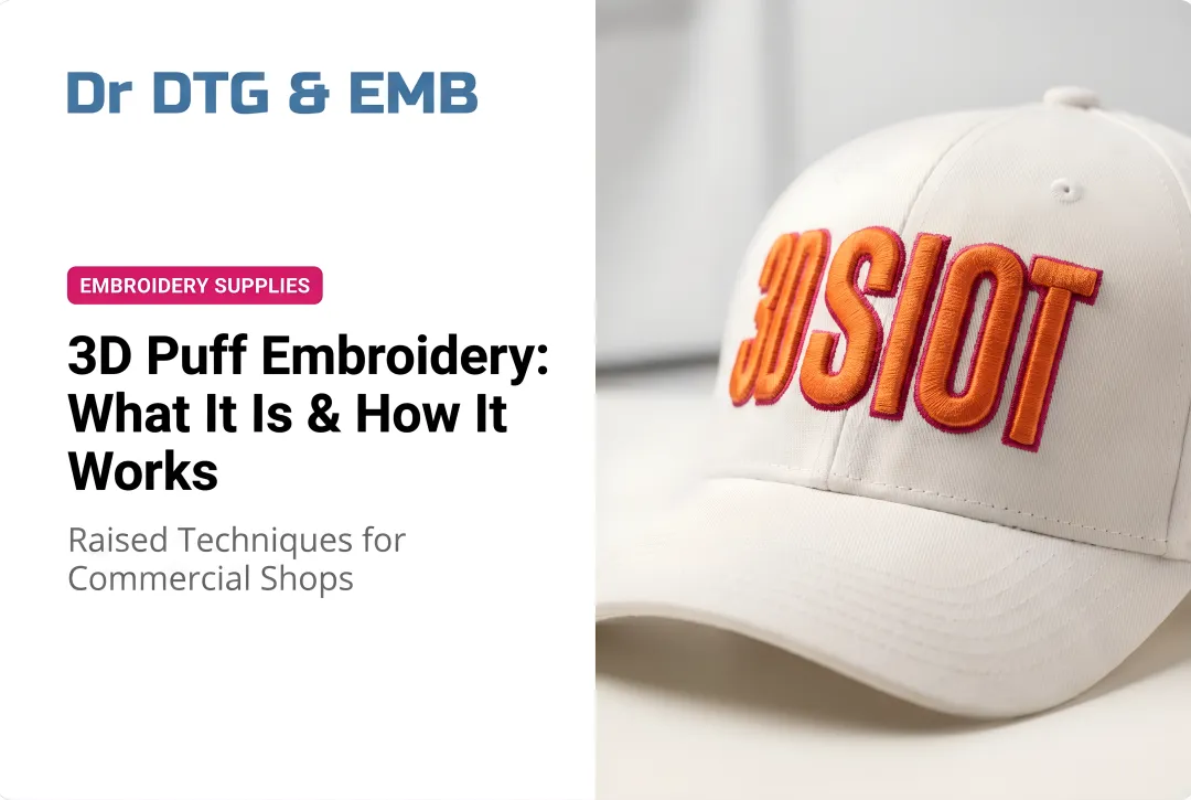 3D Puff Embroidery: What It Is & How It Works